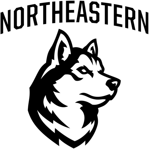  Colonial Athletic Association Northeastern Huskies Logo 