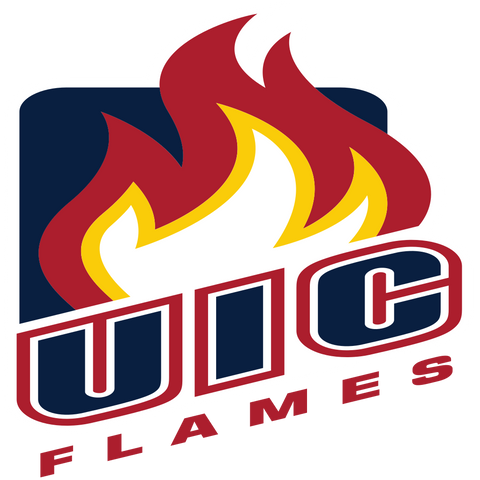  Horizon League UIC Flames Logo 