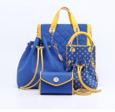  Sigma Gamma Rho Blue and Gold SCORE! Designs purses, totes and backpacks 