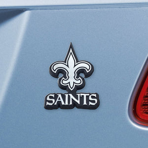 New Orleans Saints NFL Chrome Auto Emblem ~ 3-D Metal