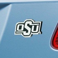Load image into Gallery viewer, Oklahoma State OSU NCAA Chrome Auto Emblem ~ 3-D Metal
