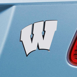 University of Wisconsin Emblem - Auto Emblem ~ 3-D Metal