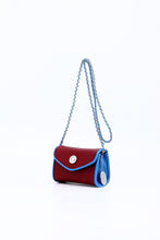 Load image into Gallery viewer, SCORE! Eva Designer Crossbody Clutch - Maroon and Blue
