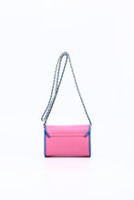 Load image into Gallery viewer, SCORE! Eva Designer Crossbody Clutch - Pink and Blue
