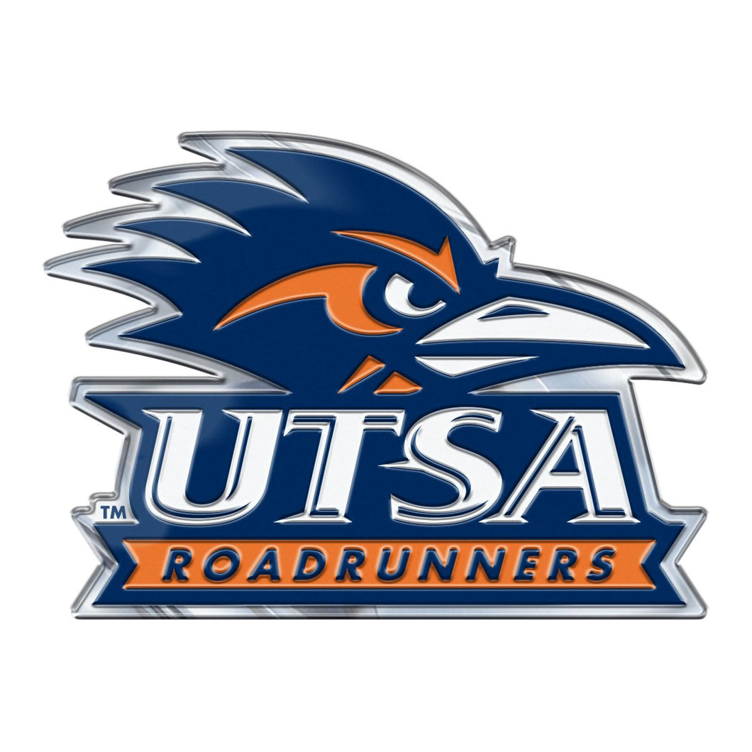 University of Texas at San Antonio UTSA Roadrunners Embossed Color Emblem