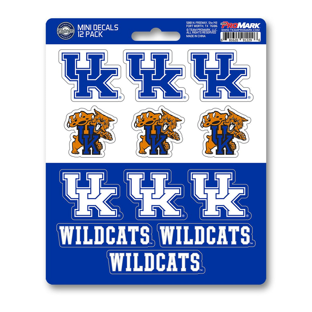 Kentucky UK Wildcats Mini Decal 12-pk