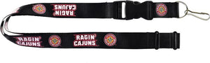 Louisiana University Lafayette Officially Licensed Black and Red NCAA Logo Team Lanyard