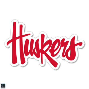 University of Nebraska NCAA Collegiate Logo Super Durable Purse Sticker~ Lincoln "Huskers" Scarlet Red and Cream White