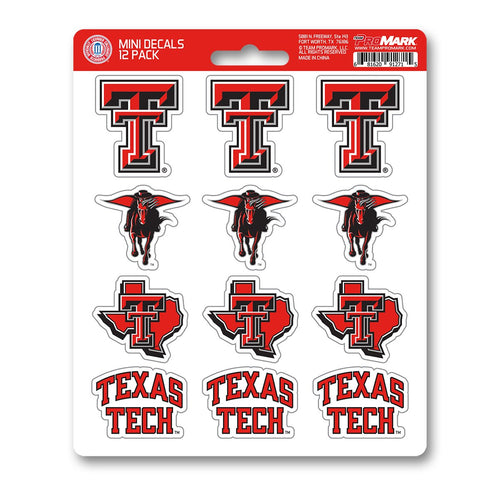 Texas Tech Red Raiders 12pk Mini Decal Team ProMark
