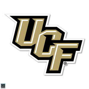 University of Central Florida Knights NCAA Collegiate Logo Super Durable Purse Sticker~ "UCF" Logo Black and Gold