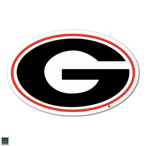 University of Georgia Bulldogs "G" NCAA Collegiate Logo Super Durable Purse Sticker~ Red with Black "G" Logo