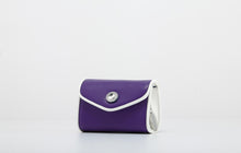 Load image into Gallery viewer, SCORE! Eva Designer Crossbody Clutch - Purple and White
