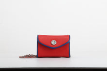 Load image into Gallery viewer, SCORE! Eva Designer Crossbody Clutch - Red and Blue
