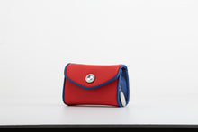 Load image into Gallery viewer, SCORE! Eva Designer Crossbody Clutch - Red and Blue
