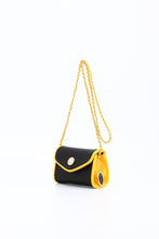 Load image into Gallery viewer, SCORE! Eva Designer Crossbody Clutch - Black and Gold Yellow
