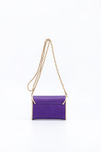 Load image into Gallery viewer, SCORE! Eva Designer Crossbody Clutch - Purple and Gold Gold
