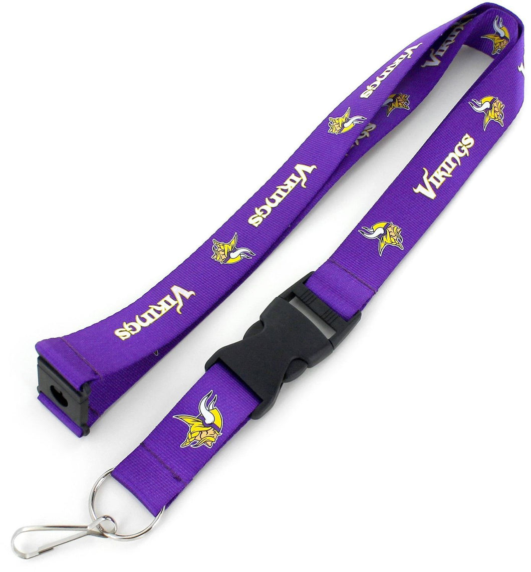 Minnesota Vikings Officially Licensed Purple and Gold NFL Logo Team Lanyard