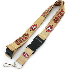 San Fransisco 49ers Officially Licensed Red and Gold NFL Logo Team Lanyard