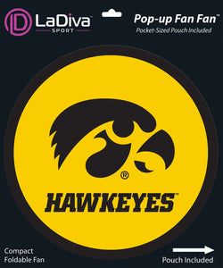 University of Iowa Hawkeyes~Pop-Up Fan Fan with Pouch