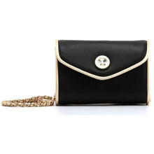 Load image into Gallery viewer, SCORE! Eva Designer Crossbody Clutch - Black and Gold Gold
