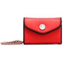 Load image into Gallery viewer, SCORE! Eva Designer Crossbody Clutch - Red and Black
