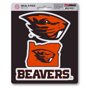 Oregon state beavers three pack decals