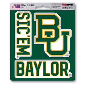 Baylor Bears three pack decals