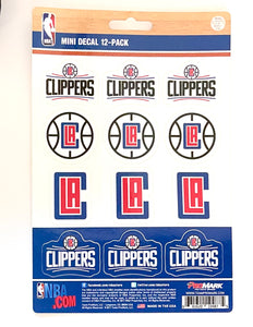 LA Clippers 12pk Mini DecalTeam ProMark