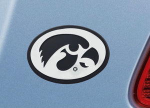 Iowa University Hawkeyes Emblem - Auto Emblem ~ 3-D Metal