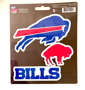 Buffalo Bills NFL 3-Pack Decals