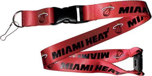 Miami Heat Officially NBA Licensed Logo Red and Black Team Lanyard